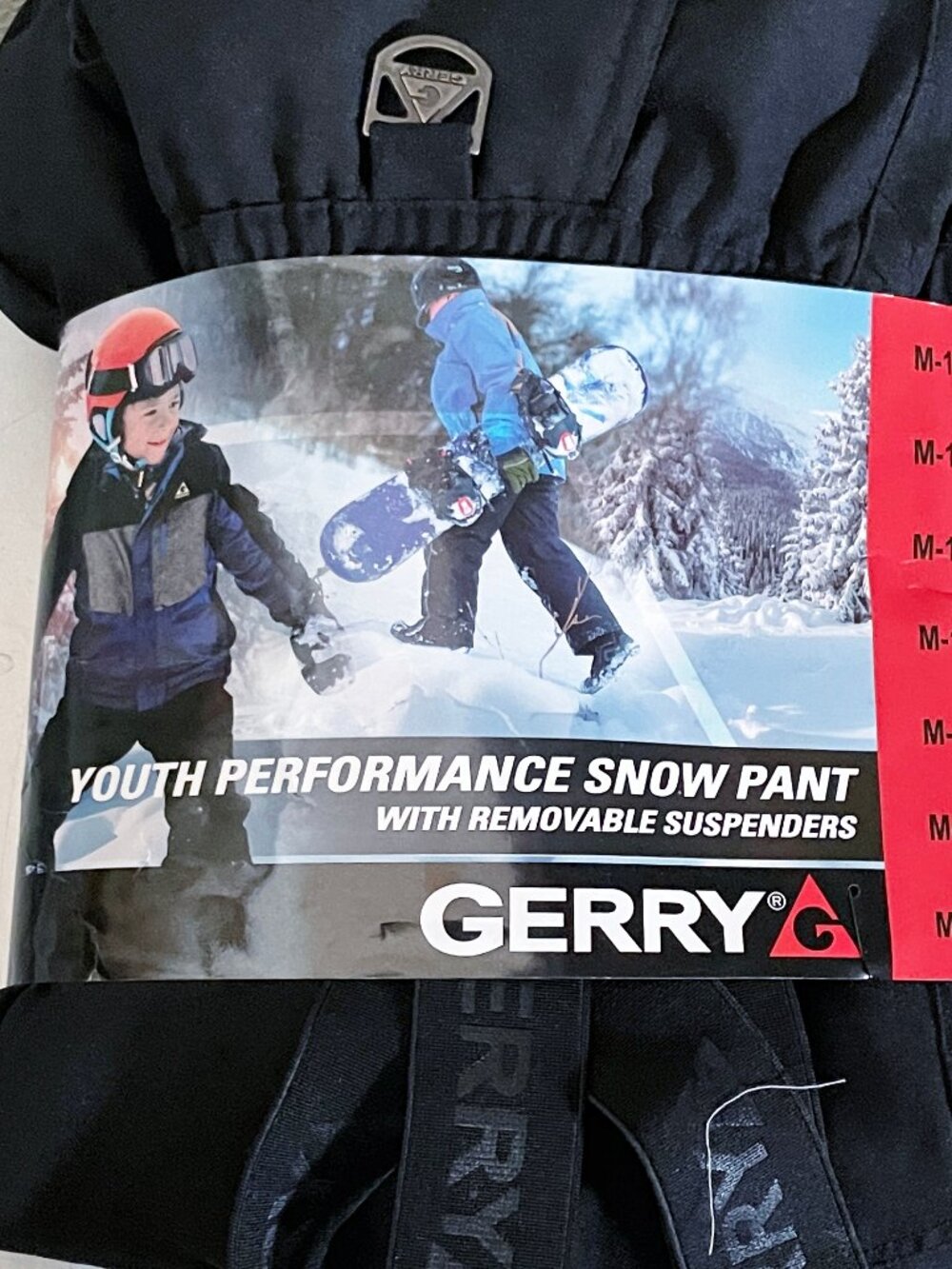 NEW Gerry Youth Performance Snow Ski Pants Removeable Suspenders NWT M 10-12
